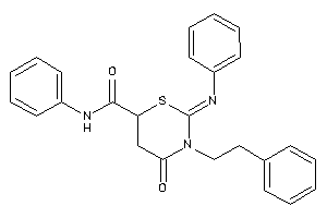 Image of 4-keto-3-phenethyl-N-phenyl-2-phenylimino-1,3-thiazinane-6-carboxamide