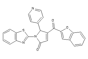 4-(benzofuran-2-carbonyl)-1-(1,3-benzothiazol-2-yl)-5-(4-pyridyl)-3-pyrrolin-2-one