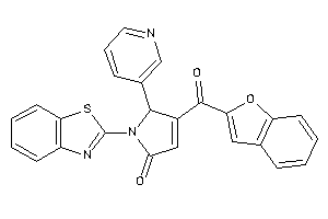 4-(benzofuran-2-carbonyl)-1-(1,3-benzothiazol-2-yl)-5-(3-pyridyl)-3-pyrrolin-2-one