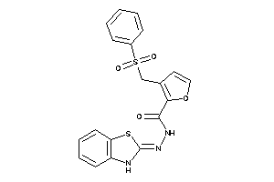 N-(3H-1,3-benzothiazol-2-ylideneamino)-3-(besylmethyl)-2-furamide