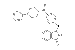3-[4-(4-phenylpiperazine-1-carbonyl)anilino]isoindolin-1-one