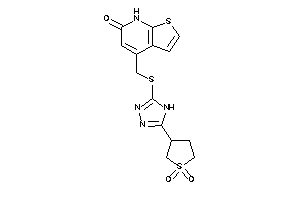 4-[[[5-(1,1-diketothiolan-3-yl)-4H-1,2,4-triazol-3-yl]thio]methyl]-7H-thieno[2,3-b]pyridin-6-one