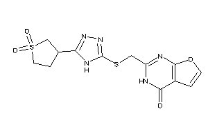 2-[[[5-(1,1-diketothiolan-3-yl)-4H-1,2,4-triazol-3-yl]thio]methyl]-3H-furo[2,3-d]pyrimidin-4-one