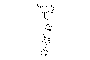 4-[[[5-[[5-(3-thienyl)tetrazol-2-yl]methyl]-1,3,4-oxadiazol-2-yl]thio]methyl]-7H-thieno[2,3-b]pyridin-6-one
