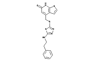 4-[[[5-(phenethylamino)-1,3,4-thiadiazol-2-yl]thio]methyl]-7H-thieno[2,3-b]pyridin-6-one