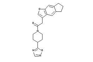 2-(6,7-dihydro-5H-cyclopenta[f]benzofuran-3-yl)-1-[4-(1,2,4-oxadiazol-5-yl)piperidino]ethanone