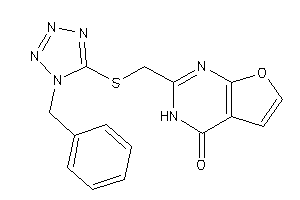 2-[[(1-benzyltetrazol-5-yl)thio]methyl]-3H-furo[2,3-d]pyrimidin-4-one