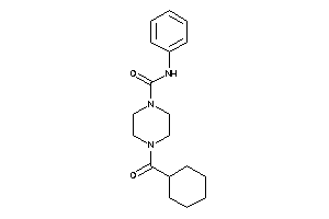 4-(cyclohexanecarbonyl)-N-phenyl-piperazine-1-carboxamide