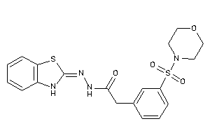 N-(3H-1,3-benzothiazol-2-ylideneamino)-2-(3-morpholinosulfonylphenyl)acetamide