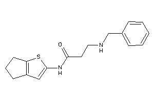 3-(benzylamino)-N-(5,6-dihydro-4H-cyclopenta[b]thiophen-2-yl)propionamide