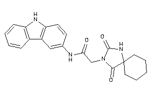 N-(9H-carbazol-3-yl)-2-(2,4-diketo-1,3-diazaspiro[4.5]decan-3-yl)acetamide