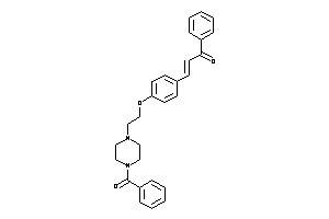 3-[4-[2-(4-benzoylpiperazino)ethoxy]phenyl]-1-phenyl-prop-2-en-1-one