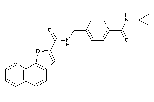 Image of N-[4-(cyclopropylcarbamoyl)benzyl]benzo[g]benzofuran-2-carboxamide