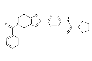 N-[4-(5-benzoyl-6,7-dihydro-4H-furo[3,2-c]pyridin-2-yl)phenyl]cyclopentanecarboxamide