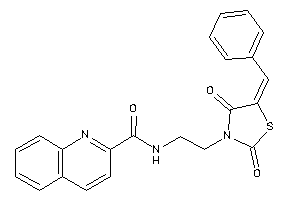 N-[2-(5-benzal-2,4-diketo-thiazolidin-3-yl)ethyl]quinaldamide