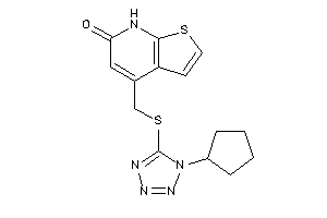 4-[[(1-cyclopentyltetrazol-5-yl)thio]methyl]-7H-thieno[2,3-b]pyridin-6-one