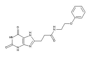 3-(2,6-diketo-3,7-dihydropurin-8-yl)-N-(2-phenoxyethyl)propionamide