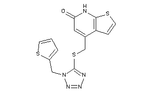 4-[[[1-(2-thenyl)tetrazol-5-yl]thio]methyl]-7H-thieno[2,3-b]pyridin-6-one