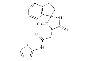 2-(2,5-diketospiro[imidazolidine-4,1'-indane]-1-yl)-N-(2-thienyl)acetamide