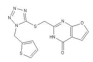 2-[[[1-(2-thenyl)tetrazol-5-yl]thio]methyl]-3H-furo[2,3-d]pyrimidin-4-one