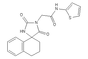 2-(2,5-diketospiro[imidazolidine-4,1'-tetralin]-1-yl)-N-(2-thienyl)acetamide