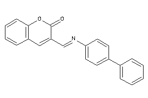 3-[(4-phenylphenyl)iminomethyl]coumarin