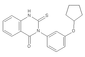 3-[3-(cyclopentoxy)phenyl]-2-thioxo-1H-quinazolin-4-one