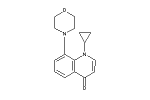 1-cyclopropyl-8-morpholino-4-quinolone