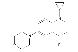 1-cyclopropyl-6-morpholino-4-quinolone