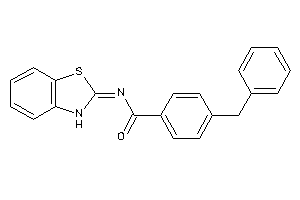 N-(3H-1,3-benzothiazol-2-ylidene)-4-benzyl-benzamide