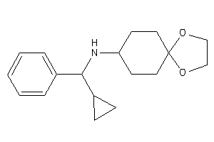 [cyclopropyl(phenyl)methyl]-(1,4-dioxaspiro[4.5]decan-8-yl)amine