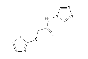 Image of 2-(1,3,4-oxadiazol-2-ylthio)-N-(1,2,4-triazol-4-yl)acetamide