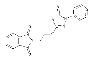 Image of 2-[2-[(4-phenyl-5-thioxo-1,3,4-thiadiazol-2-yl)thio]ethyl]isoindoline-1,3-quinone