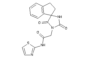 2-(2,5-diketospiro[imidazolidine-4,1'-indane]-1-yl)-N-thiazol-2-yl-acetamide