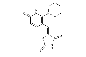 5-[(6-keto-2-piperidino-1H-pyridin-3-yl)methylene]-2-thioxo-thiazolidin-4-one