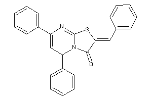 Image of 2-benzal-5,7-diphenyl-5H-thiazolo[3,2-a]pyrimidin-3-one