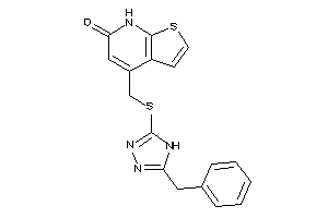 4-[[(5-benzyl-4H-1,2,4-triazol-3-yl)thio]methyl]-7H-thieno[2,3-b]pyridin-6-one