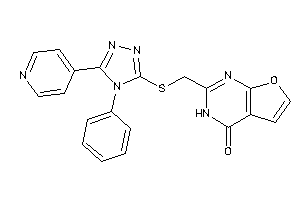 2-[[[4-phenyl-5-(4-pyridyl)-1,2,4-triazol-3-yl]thio]methyl]-3H-furo[2,3-d]pyrimidin-4-one