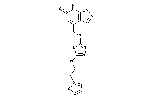 4-[[[5-[2-(2-thienyl)ethylamino]-1,3,4-thiadiazol-2-yl]thio]methyl]-7H-thieno[2,3-b]pyridin-6-one