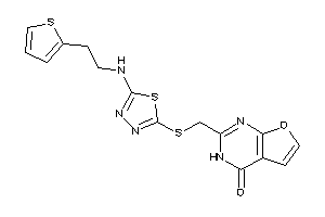 2-[[[5-[2-(2-thienyl)ethylamino]-1,3,4-thiadiazol-2-yl]thio]methyl]-3H-furo[2,3-d]pyrimidin-4-one