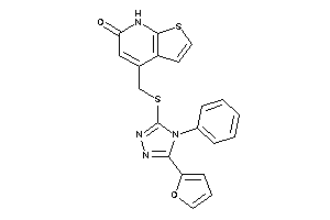 4-[[[5-(2-furyl)-4-phenyl-1,2,4-triazol-3-yl]thio]methyl]-7H-thieno[2,3-b]pyridin-6-one