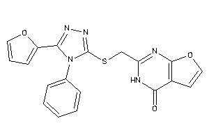 2-[[[5-(2-furyl)-4-phenyl-1,2,4-triazol-3-yl]thio]methyl]-3H-furo[2,3-d]pyrimidin-4-one