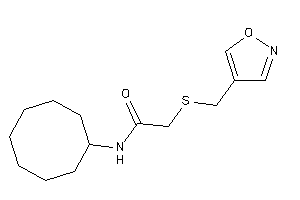 N-cyclooctyl-2-(isoxazol-4-ylmethylthio)acetamide