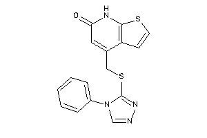 4-[[(4-phenyl-1,2,4-triazol-3-yl)thio]methyl]-7H-thieno[2,3-b]pyridin-6-one