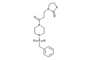 3-[3-(4-benzylsulfonylpiperazino)-3-keto-propyl]thiazolidin-2-one