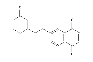 Image of 6-[2-(3-ketocyclohexyl)ethyl]-1,4-naphthoquinone