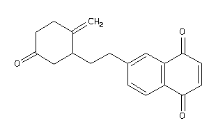 Image of 6-[2-(5-keto-2-methylene-cyclohexyl)ethyl]-1,4-naphthoquinone