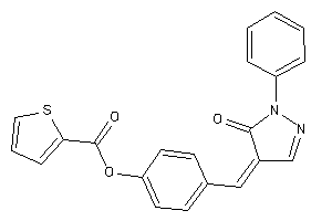 Image of Thiophene-2-carboxylic Acid [4-[(5-keto-1-phenyl-2-pyrazolin-4-ylidene)methyl]phenyl] Ester