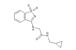 N-(cyclopropylmethyl)-2-[(1,1-diketo-1,2-benzothiazol-3-yl)amino]acetamide