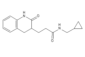 N-(cyclopropylmethyl)-3-(2-keto-3,4-dihydro-1H-quinolin-3-yl)propionamide